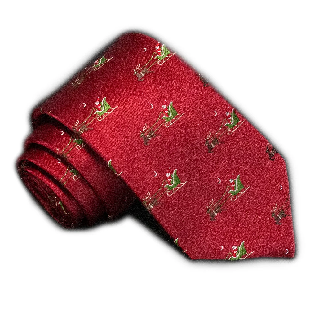 EASTEPIC 8 cm Frohe Weihnachten Grün Rot Blau Schwarz Krawatten für Männer Festliche Saison Weihnachtsgeschenk Schneemann Rentier Kriss Kringle – Detail 8