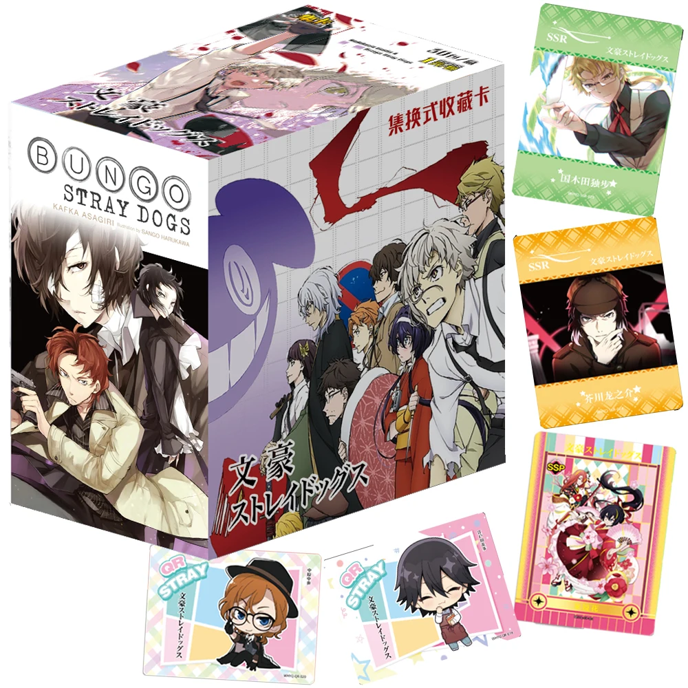 Genuine Bungo Stray Dogs Card For Child Edogawa Rampo Fukuzawa Yukichi Hot Blooded Anime Limited Game Collection Card Kids Toys