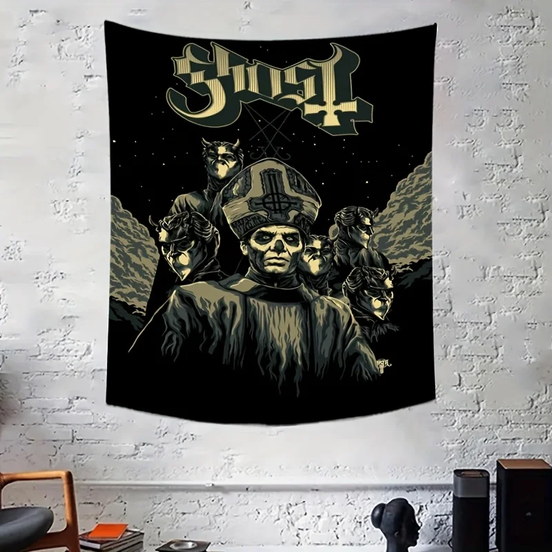 Ghost Band Tapestry - Soft, Cozy, Perfect for Home Decor, Adding Gothic Charm and Unique Style to Any Room