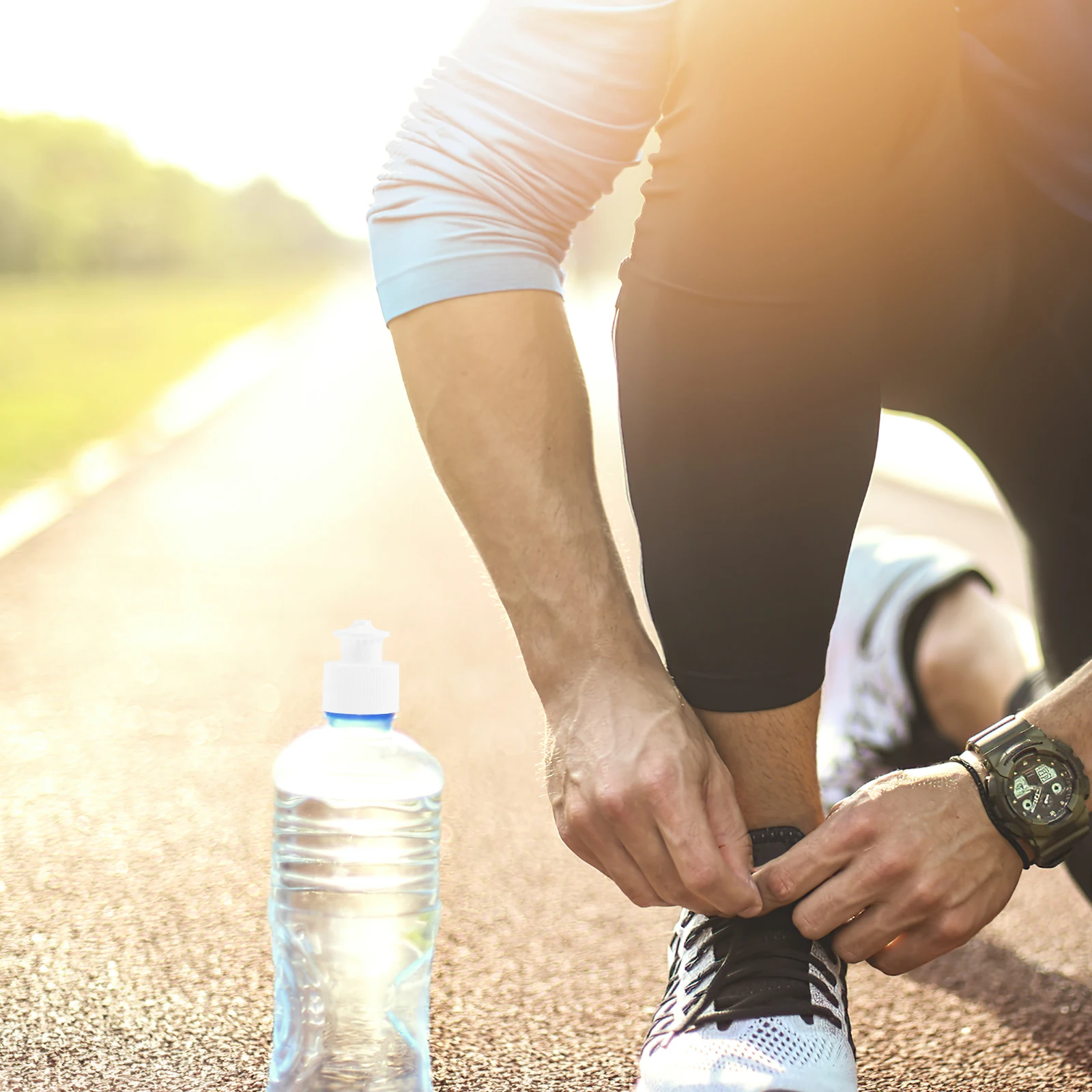 

40pcs Sports Pull Cover Mineral Water Bottle Replacement Caps Reusable Push Pull Screw Lids Durable Plastic Bottle Tops for Soda