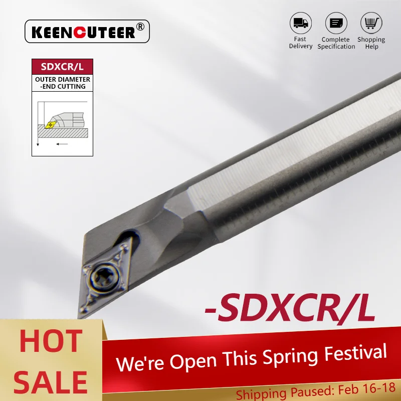 

Высокоскоростной токарный инструмент из быстрорежущей стали, фрезерный станок SDXCR, держатель для токарного станка с ЧПУ