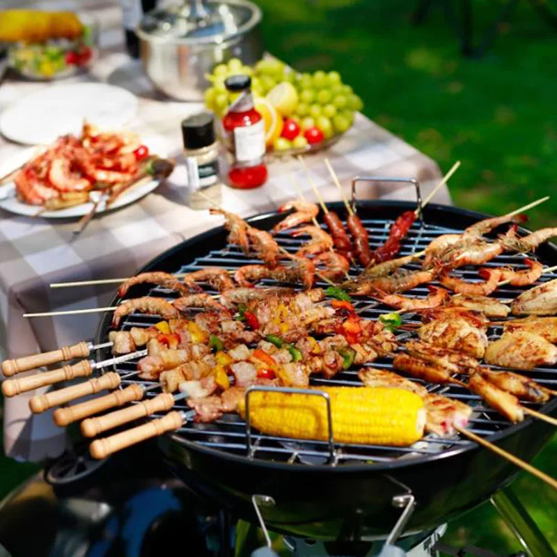 Garden Cookware BBQ Grills Kitchen Camping Portable Kitchen BBQ Grills Brazier Charcoal Barbecue Utensils Queimar O Forno LLBB