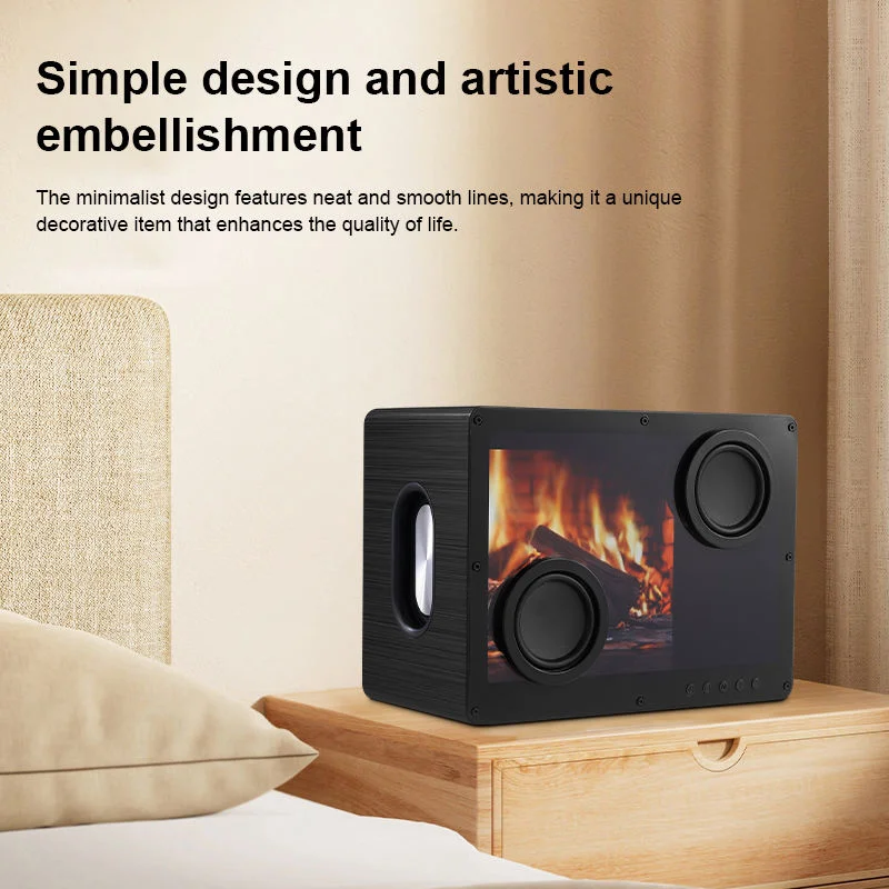 Hot Sale Floating Lyrics Subtitles Transparent Visualization Blue Tooth Display Magnetic Home Audio Lyric Speaker