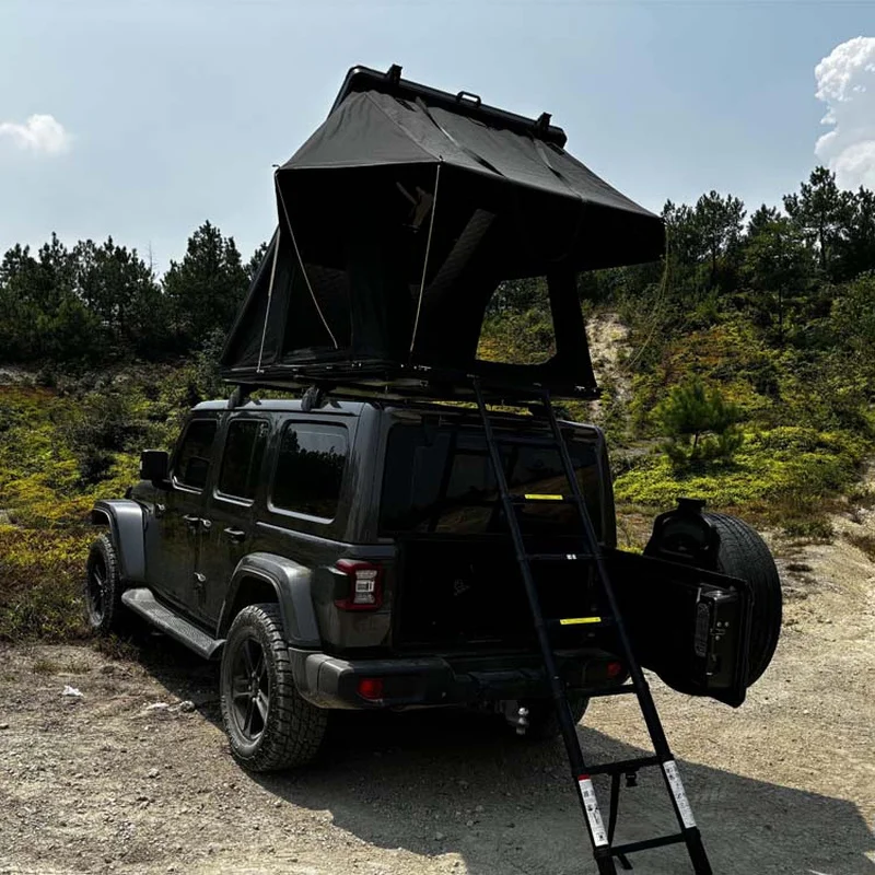 Car Accessories 4x4 Off-Road 3-4 Person Triangle Aluminum Rooftop Tent For SUV Pickup