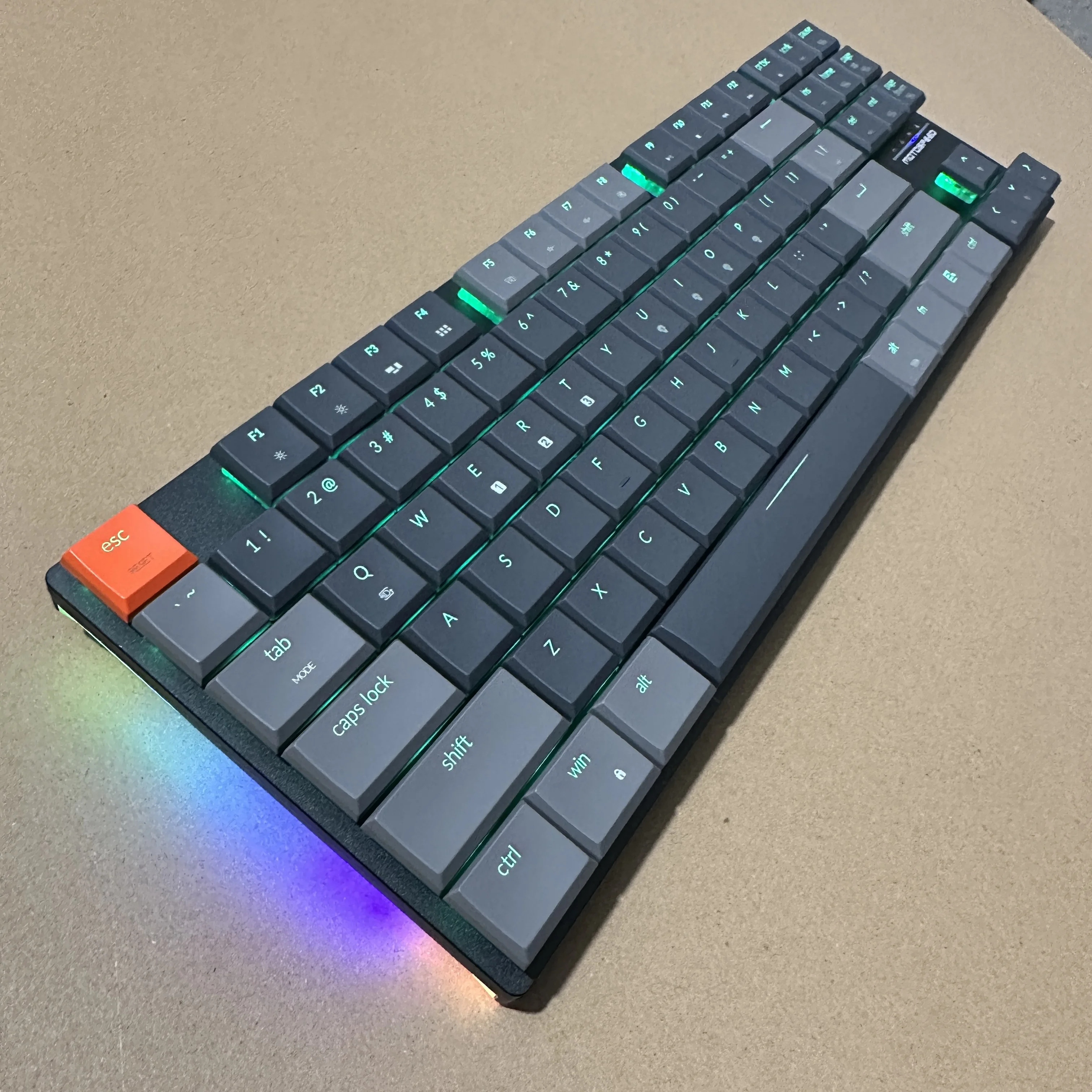 MOTOSPEED K75 Low Profile Bluetooth Mechanical Keyboard Wired Dual Mode Aluminum Alloy Panel RGB Gaming Office Keyboard Gift