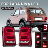 Car LED Rear lights for Lada Niva 4x4 Led Taillights Stop Brake Reversing Turn Signal Light with Relay for Lada 4X4 Niva 1995 +