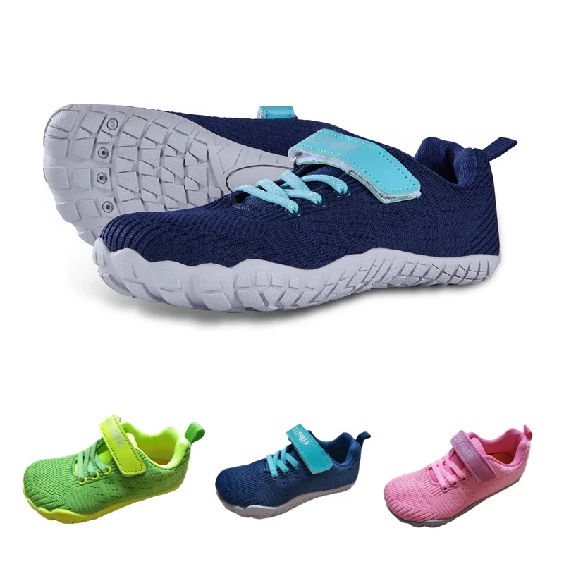 

ZZFABER New Children Barefoot Shoes Kids Flexible Breathable Mesh Casual Sneakers Soft Beach Aqua Shoes for Girls Boys Unisex