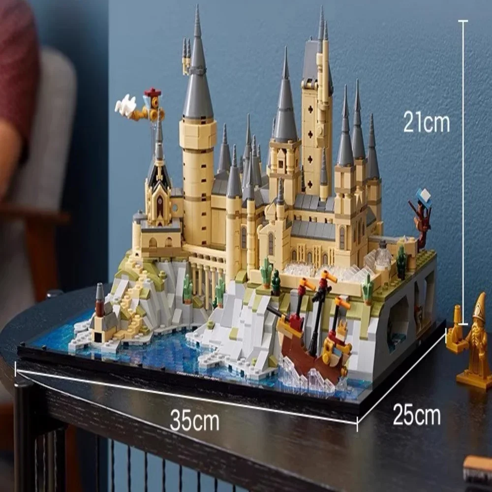 In Stock Fit 76419 Creative Movie Scene Castle And Grounds Building Blocks Model Bricks Toys Kid  Birthday Christmas Gift