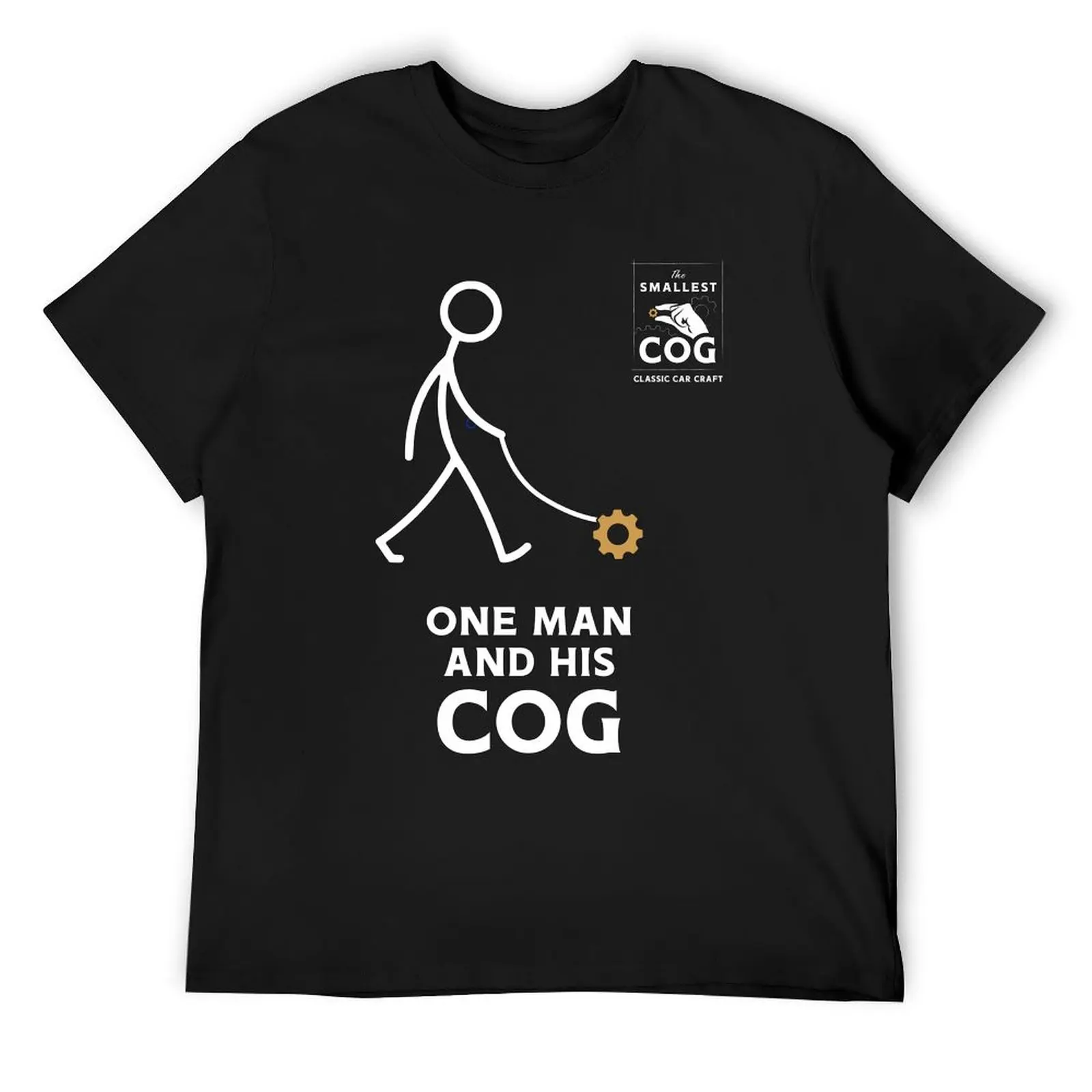 

The Smallest Cog | One Man & His Cog T-Shirt T-shirts oversize graphic shirts quick drying slim fit t shirts for men