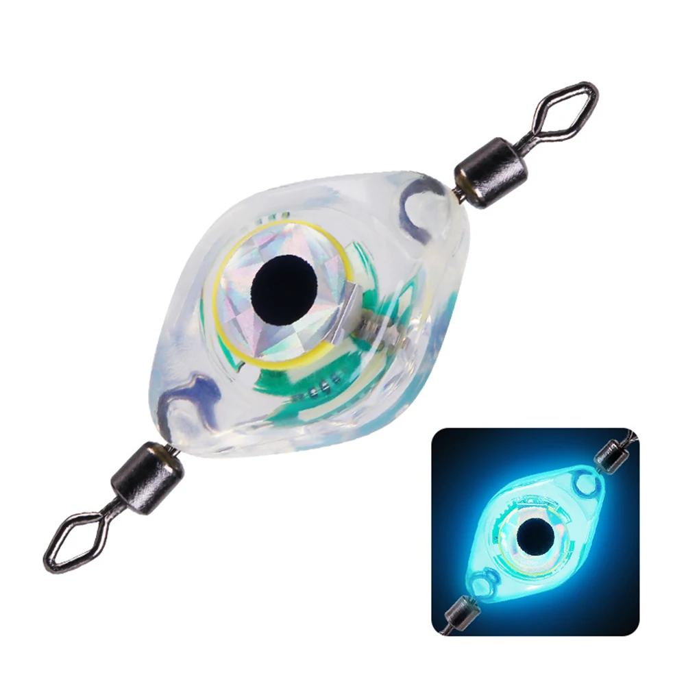 Luz LED para señuelo de pesca, lámpara para atraer peces, resistente al agua, antipresión, 1 piezas