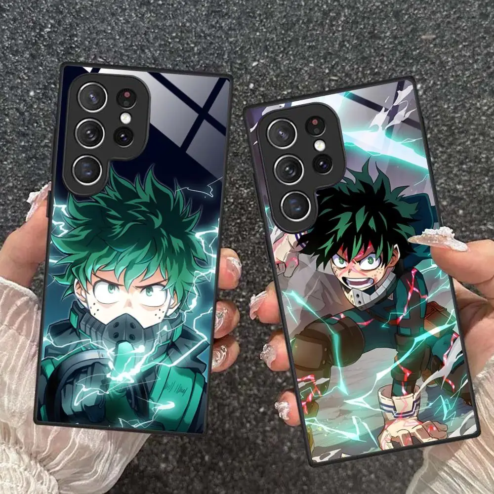 MHA Izuku Deku Phone Case for Samsung Galaxy A56 55 54 53 52 51 36 35 34 23 16 15 5G Glass Protective Cover