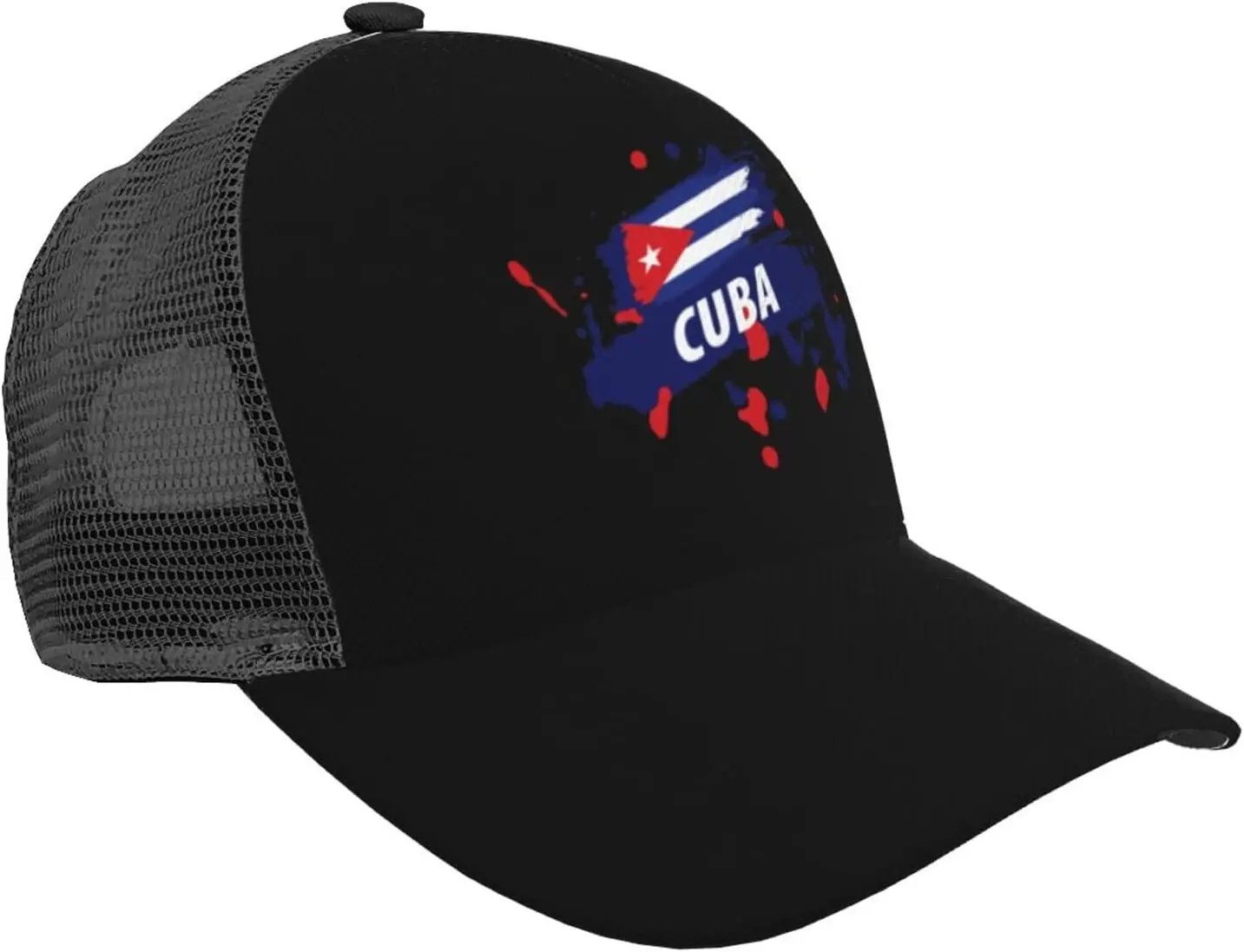 Flag of Cuba Baseball Cap Unisex Adjustable Outdoor Breathable Mesh Baseball Hat