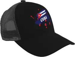 Flag of Cuba Baseball Cap Unisex Adjustable Outdoor Breathable Mesh Baseball Hat