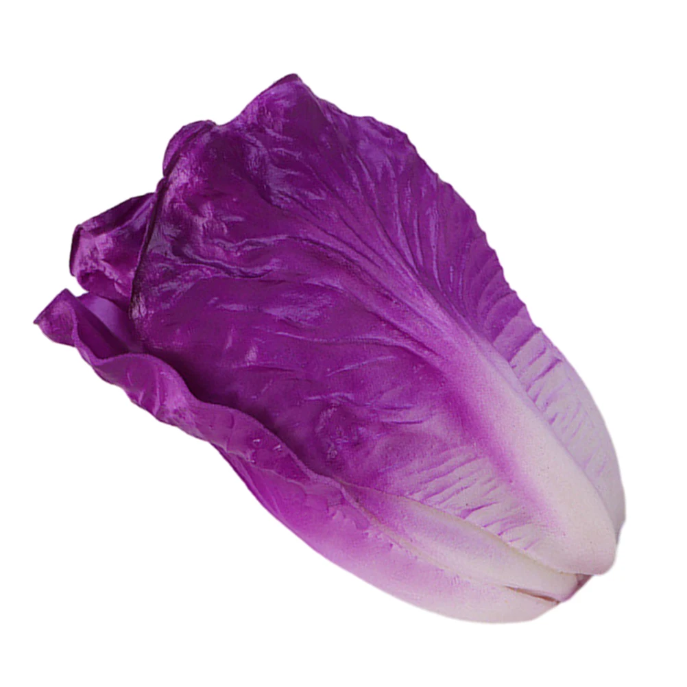 

Lifelike Artificial Lettuce Fake Vegetables Realistic Decor PU Material Home Mall Decor Educational Aids Film Props