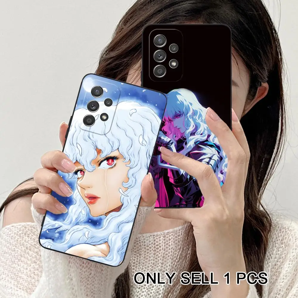 Anime Griffith Phone Case for Samsung Galaxy A56 55 54 53 52 51 36 35 34 23 16 15 5G Soft TPU Shockproof Cover view 2