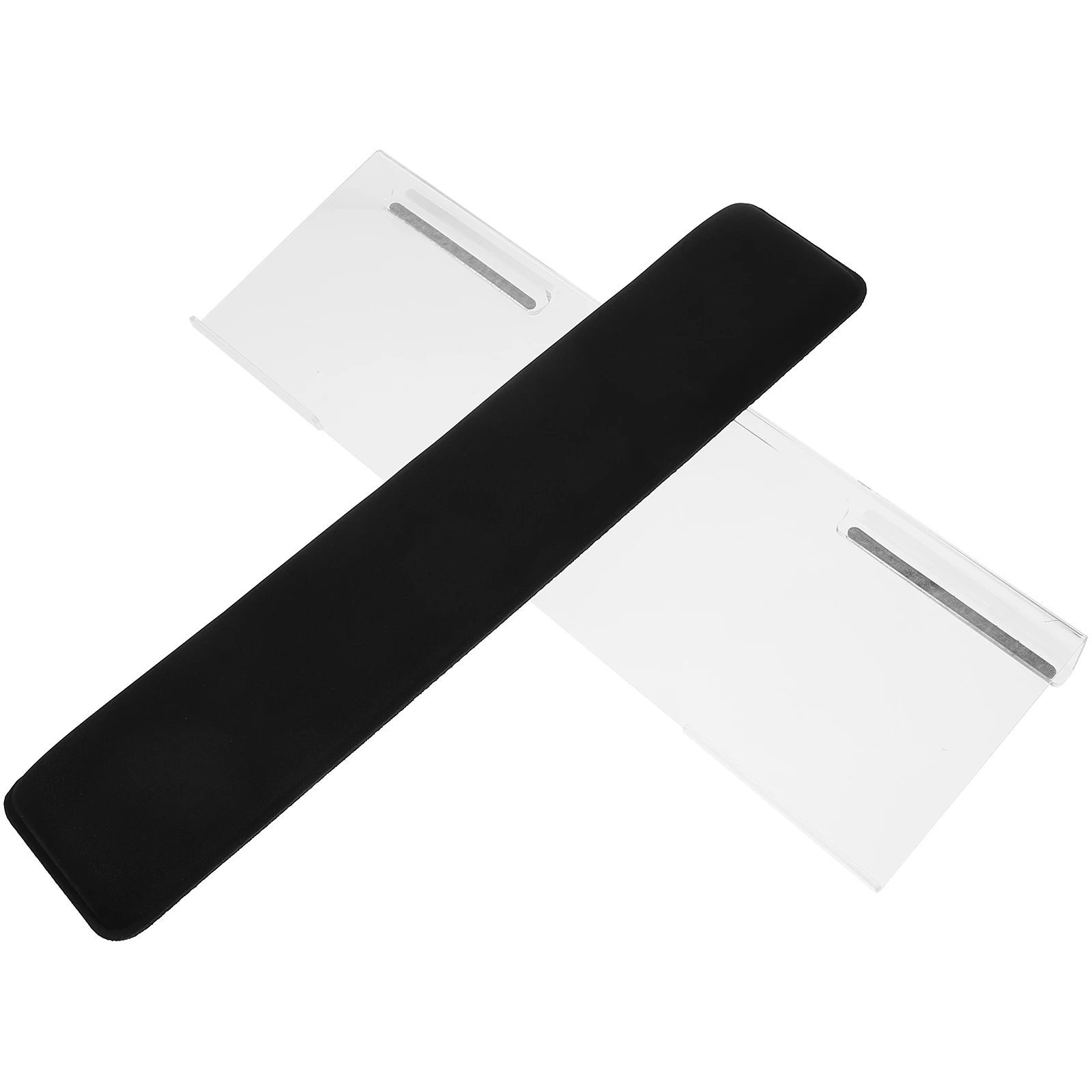

Ergonomic Keyboard Stand Clear Acrylic Z-shaped Desk Riser with Wrist Rest Compatible Keyboard Holder for Desktop