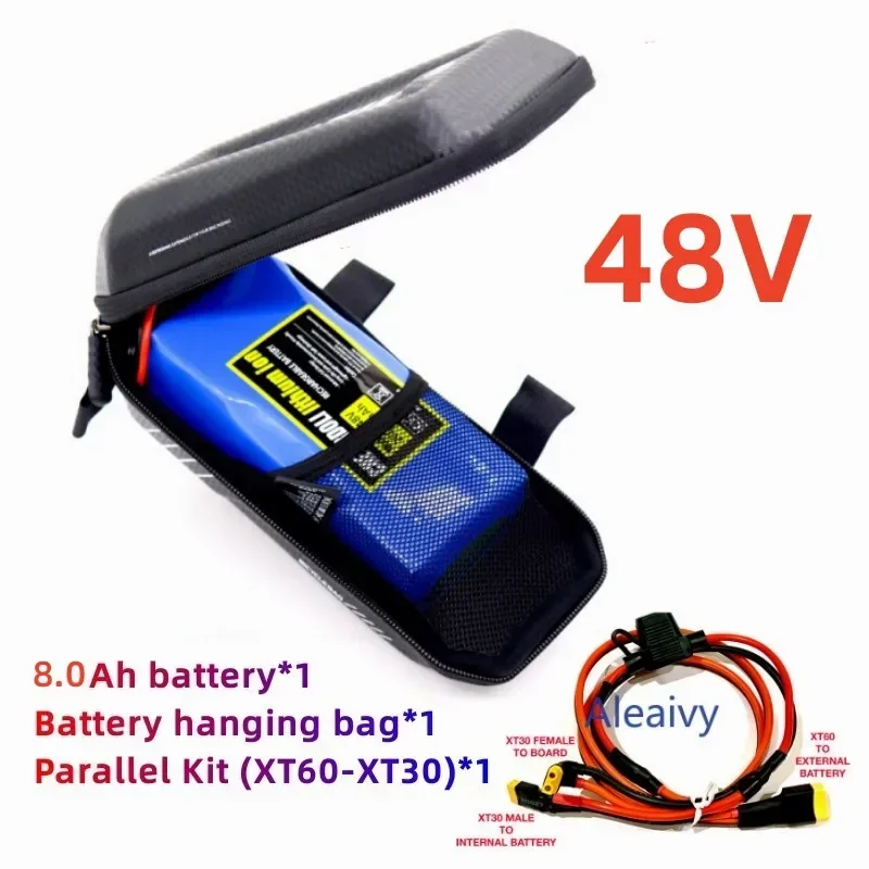 Aleaivy 36V Batterie 4,4Ah 6,8Ah 48V 6Ah 10Ah für Paralleling Extra Expansion XiaoMi M365 1s Pro Mi3 Ninebot Max G30 mit Batterietasche 6
