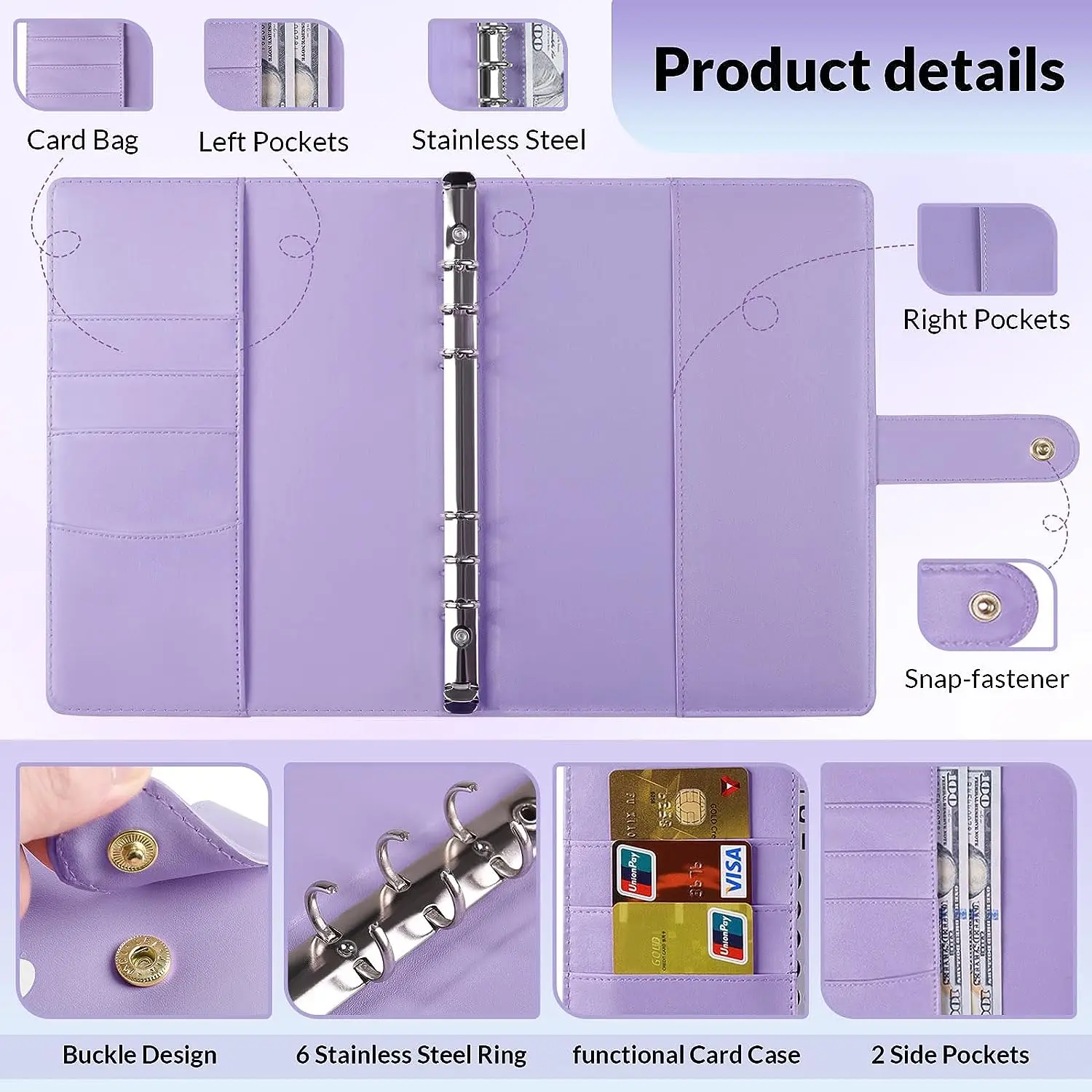 Envelope Challenge Binder com Envelopes em dinheiro, Envelopes em dinheiro, Maneira fácil e divertida de economizar, $5,050, 100