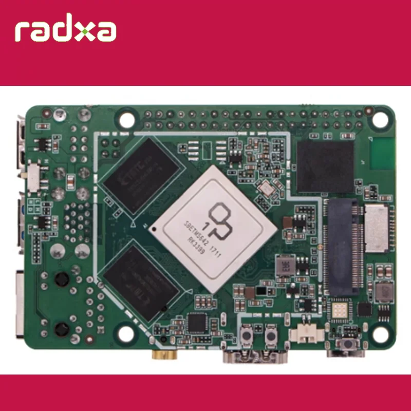 Radxa ROCK 4B+ Dual Core A72 & Quad Core A53 Upgrated Board, Support 4K HDMI Output