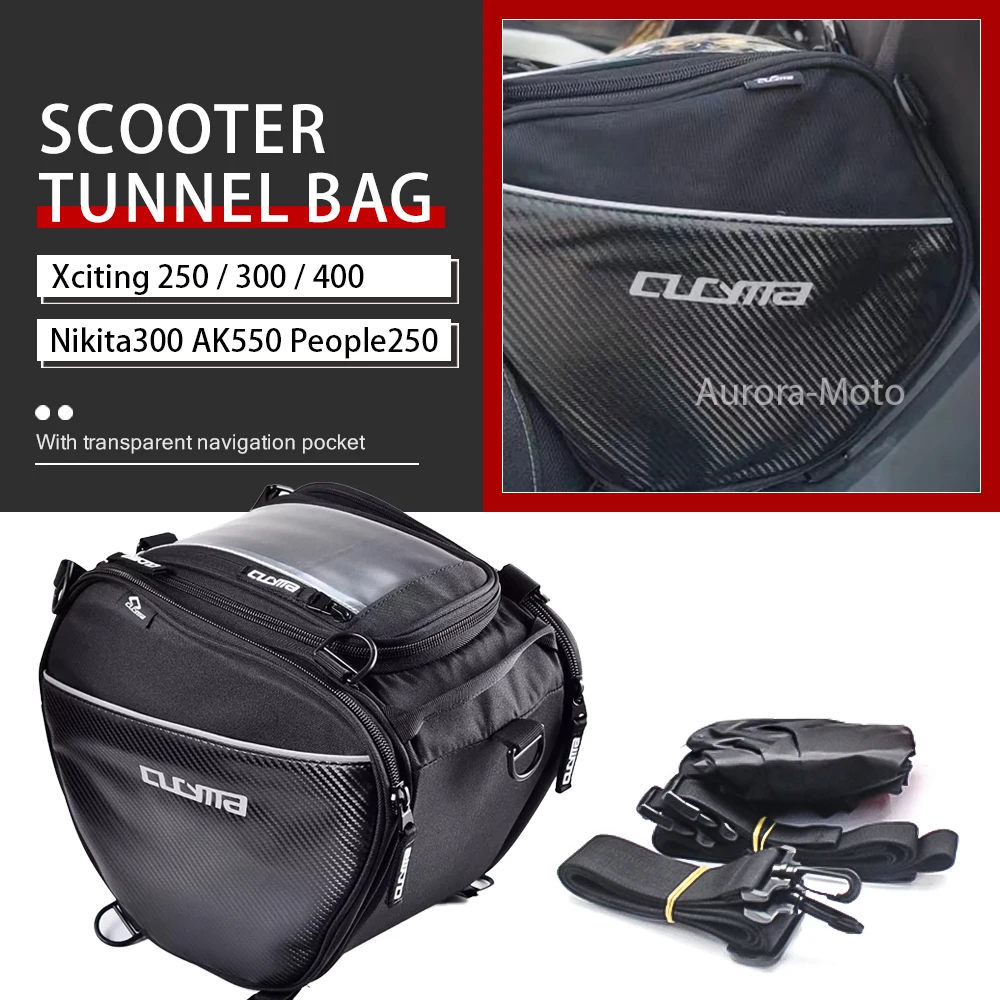 

Motorcycle Scooter Tunnel Bag Waterproof Tank Bag Tool Bags For KYMCO Nikita300 AK550 People250 Xciting 250 300 400