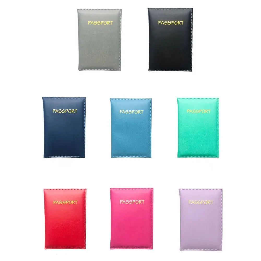 Storage Bag PU Leather Airplane Check-in Holder Travel Accessories Passport Holder Passport Protective Cover PU Card Case