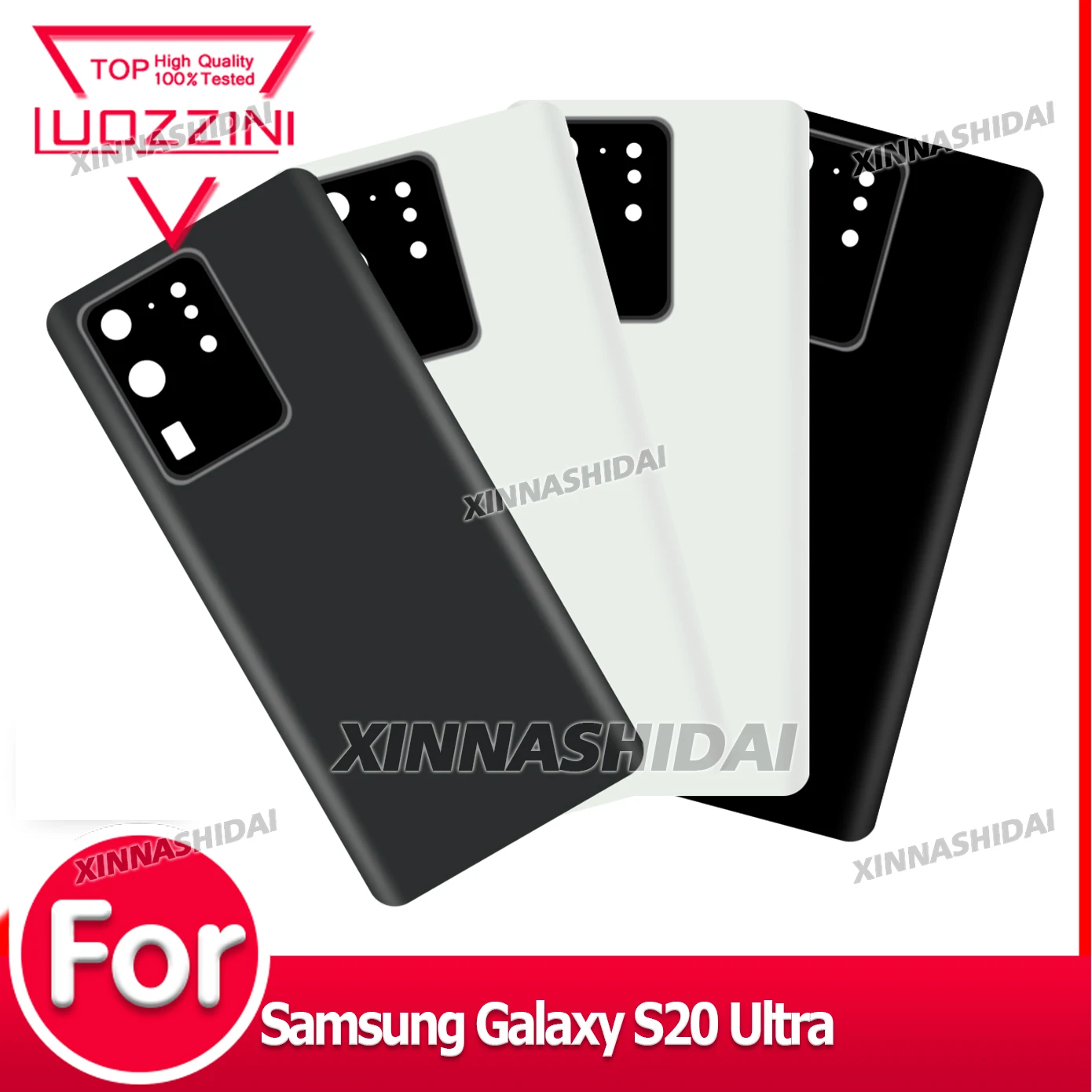 Super For Samsung Galaxy S20 Ultra Battery Back Cover Glass Panel Rear Door Glass Housing CaseFor Samsung Galaxy S20 Ultra