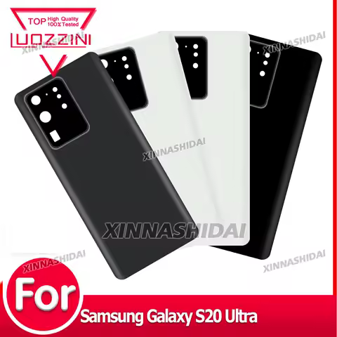 Super For Samsung Galaxy S20 Ultra Battery Back Cover Glass Panel Rear Door Glass Housing CaseFor Samsung Galaxy S20 Ultra