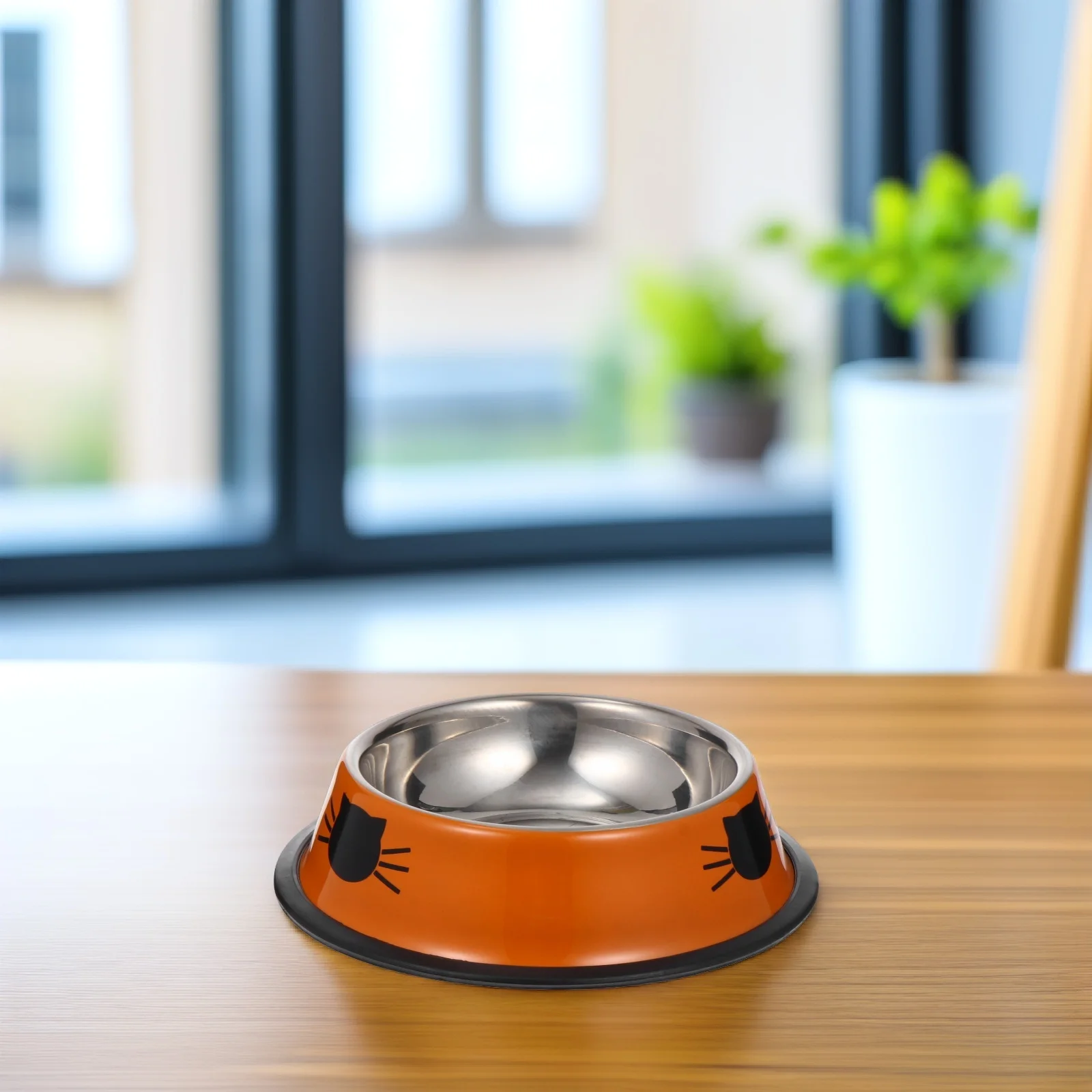 

Stainless Steel Pet Food Bowl 1.5L Large Capacity Cat Feeding Bowl For Kitten Puppy Dog Water Dish Pet Supply