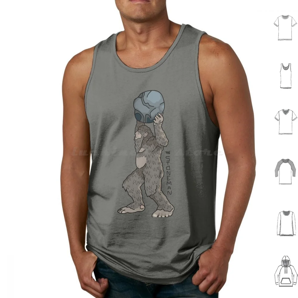 

The Stoneman-North America's Strongest Bigfoot Tank Tops Print Cotton Bigfoot Sasquatch Stoneman Cryptid Cryptozoology