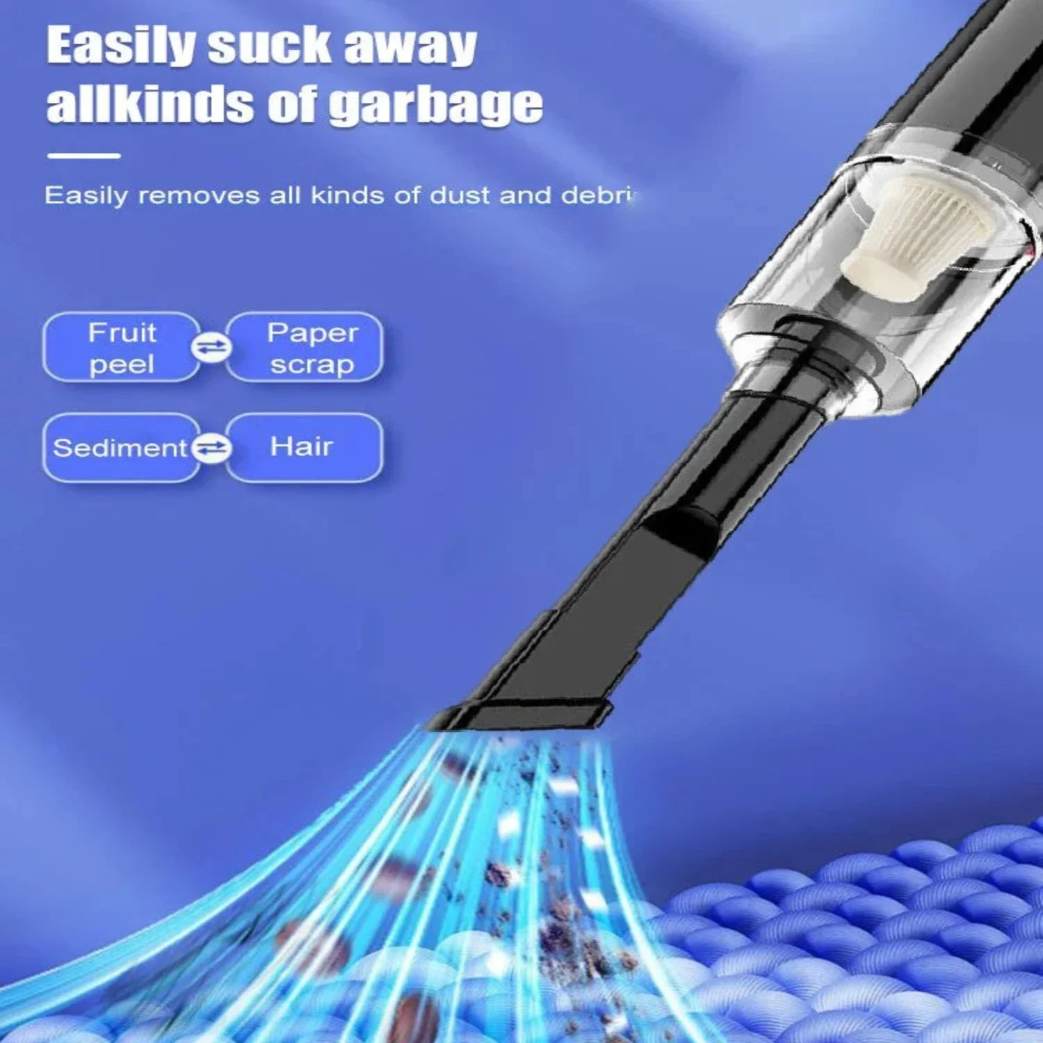 2 in 1 High Power Car Vacuum Cleaner Strong Suction Handheld Wireless Blower Portable