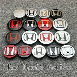 4Pcs Car Wheel Hub Center Cap Metal Emblem Stickers For Honda Civic Accord Fit City Vezel CRV Odyssey Pilot Jazz Prelude Insight