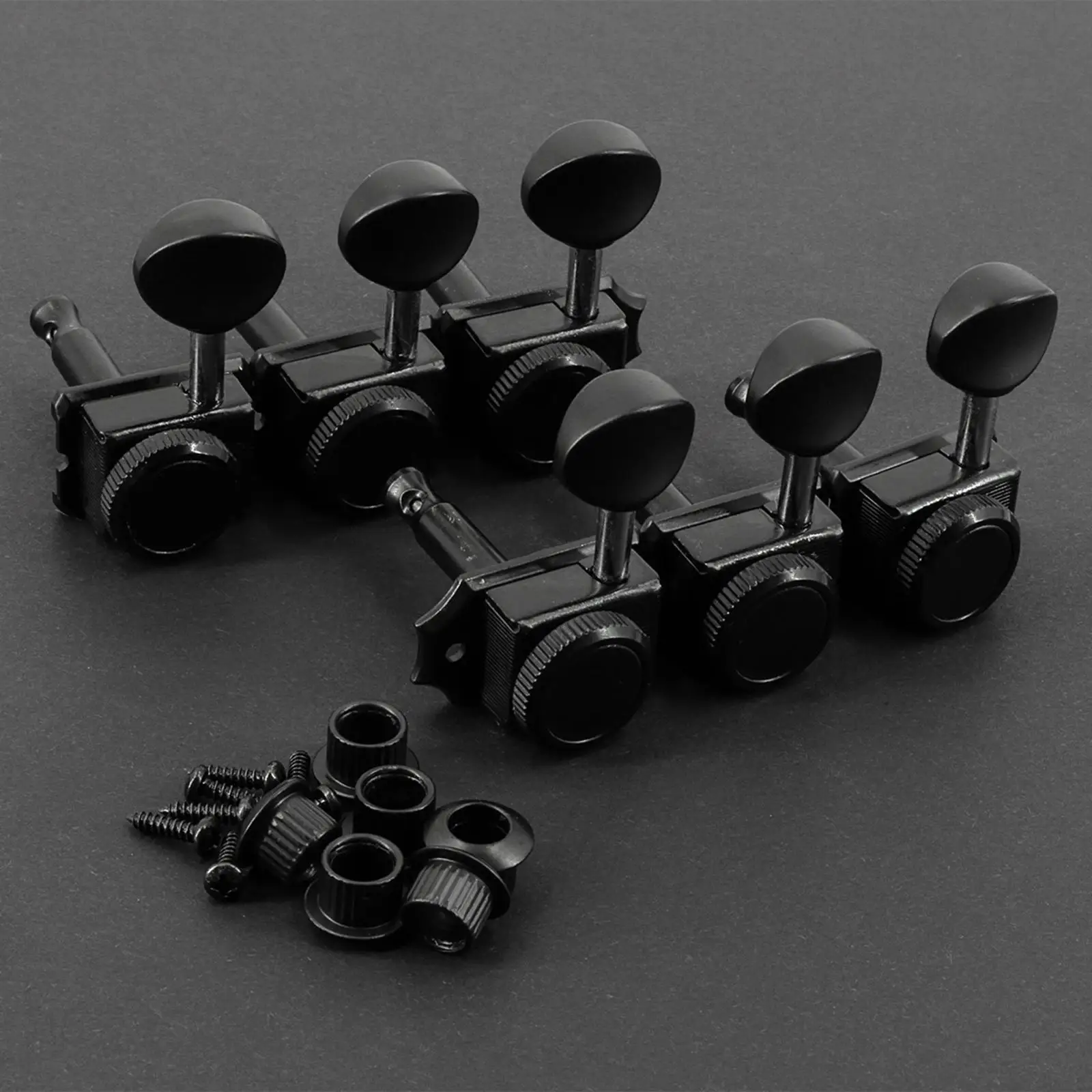 6 in Line Guitar Tuning Pegs Durable Guitar Accessories Smooth Tuning Tuning Keys Guitar Locking Tuners Machine Heads Knobs