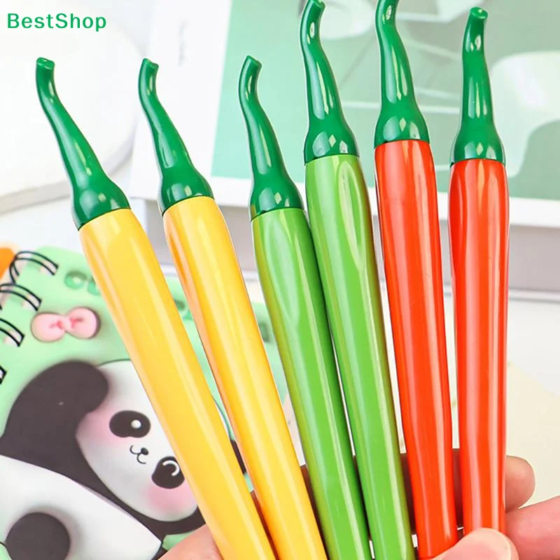 〔Q〕5Pcs Cute Simulation Cayenne Series Gel Pens Office School Stationery Writing Pen For Kids Creative Signing Pens