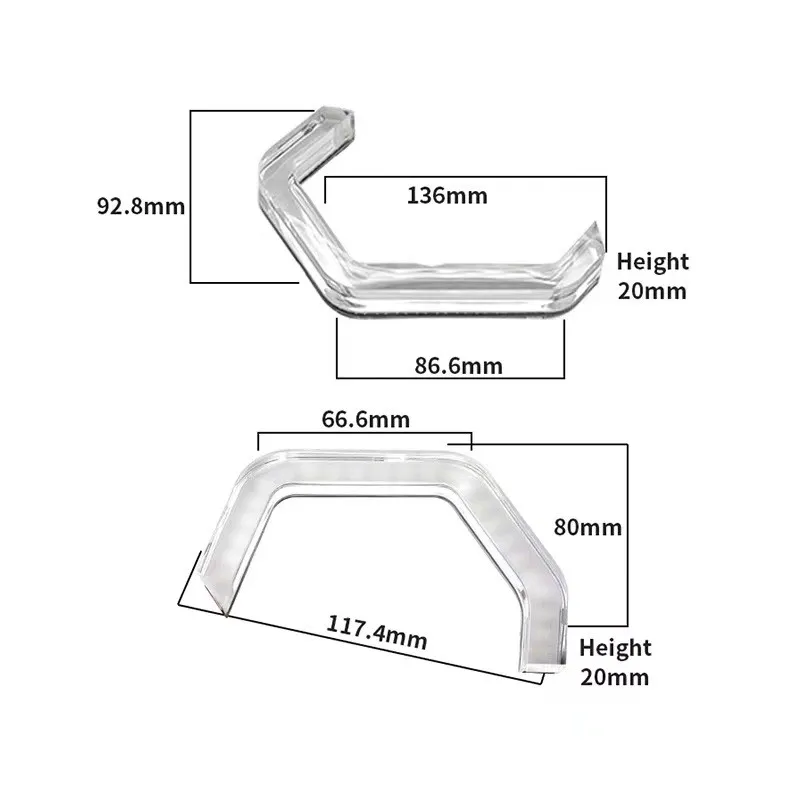 M3M4 LED anielskie oczy DTM DRL dla BMW F10 F30 F31 F32 F34 F01 F02 F80 F82 F83 M2 E46 E90 E60 reflektor okrągły pierścienie 3D PMMA