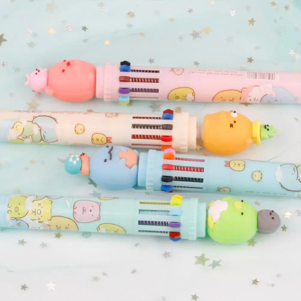 Smooth Writing Random Color Multicolor Ballpoint Pen Student Supplies