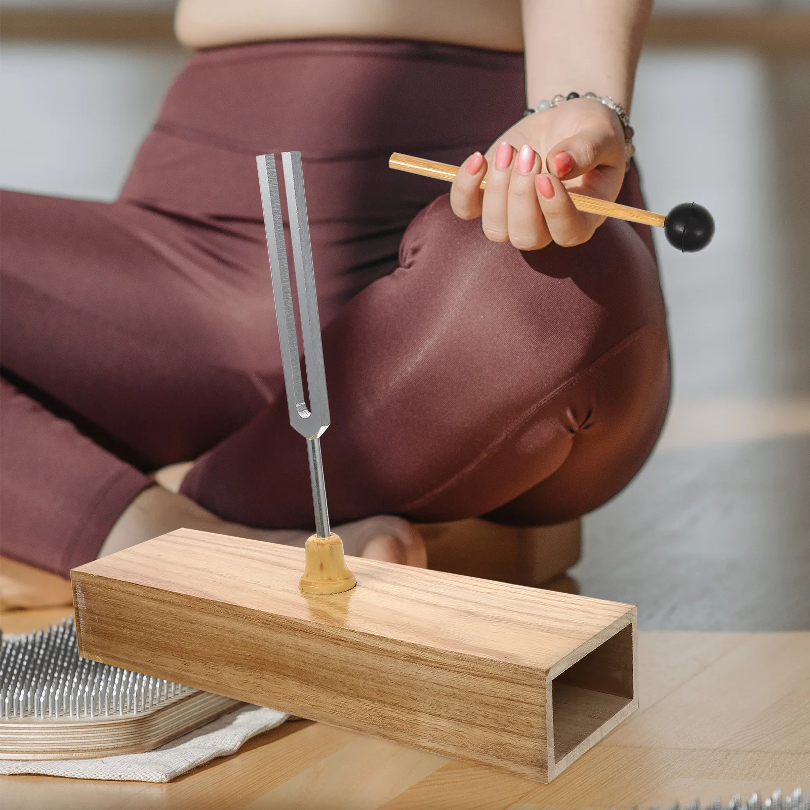 

Resonance Tuning Fork Set Base Physics Experiment Tools Educational Musical Instruments for School Science Teaching