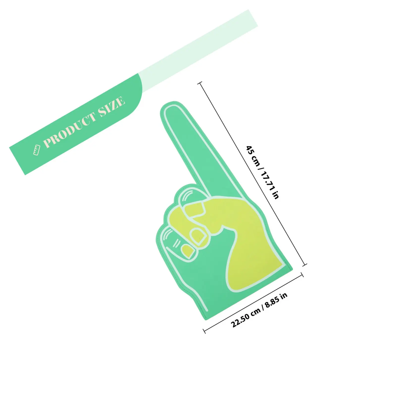 Number One Finger Cheerleading Foam Hand Football Foam Finger Team Competition Fan Prop Outdoor Sports Match