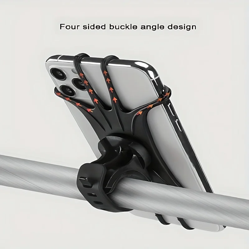 

Силиконовый держатель для телефона на велосипед, 360° ° Вращающийся держатель, универсальный для телефонов 4-6.7 дюймов, совместим с толстыми чехлами, для велосипедов, мотоциклов