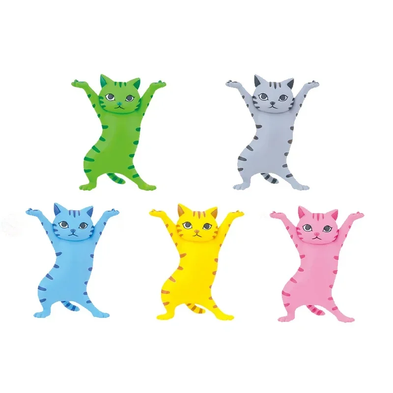 Originele QUALIA Kawaii Gashapon Capsule Speelgoed Kat Penhouder Commodity Plank Sleutelhanger Anime Beeldje Desktop Decor Voor Kinderen Gift