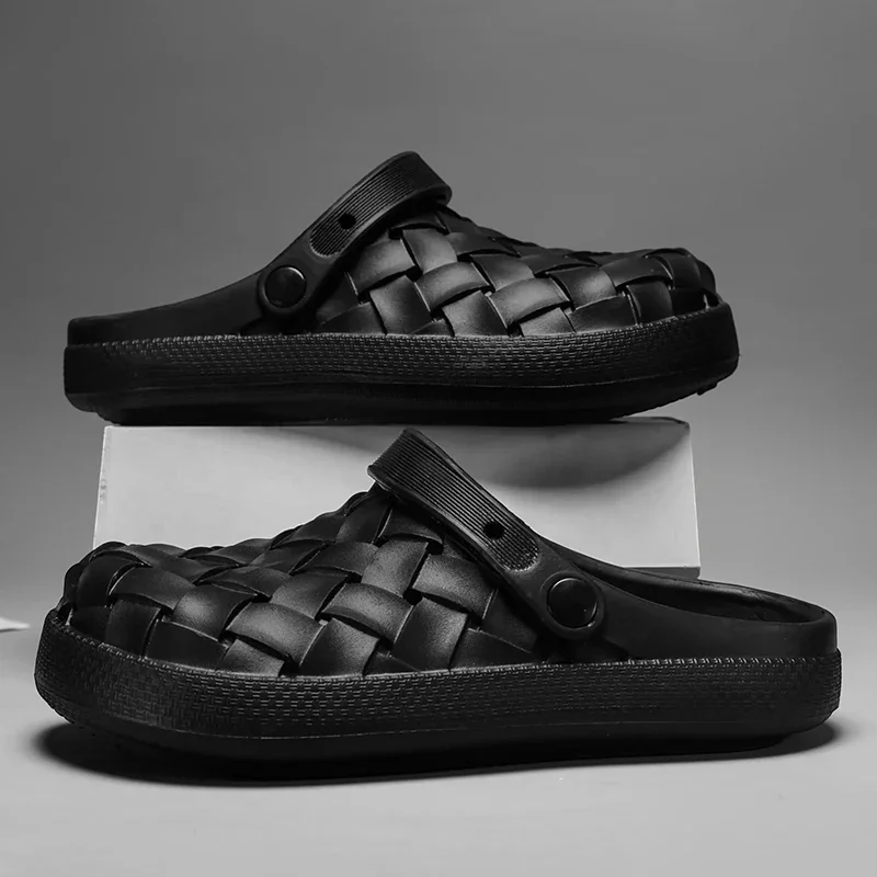 

New Men's Outdoor Sandals Anti-Slip Soft Bot No Odor Beach oes Hollow out Design Comfortable Casual EVA Flat Footwear