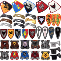 MOC Medieval Lion Armor Vest Building Blocks Eagle Shields Knights Accessories Weapons Bricks Toys Kids Gift