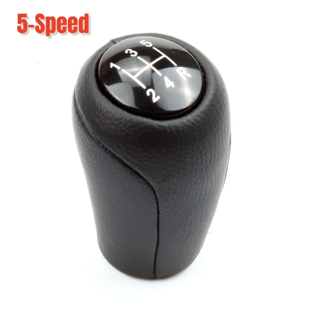 5/6 Speed PU Leather Gear Shift Knob Shifter Handle Pen Head For Mazda 3 BK BL 5 CR CW 6 GH CX-7 ER MX-5 NC III 2005-2011