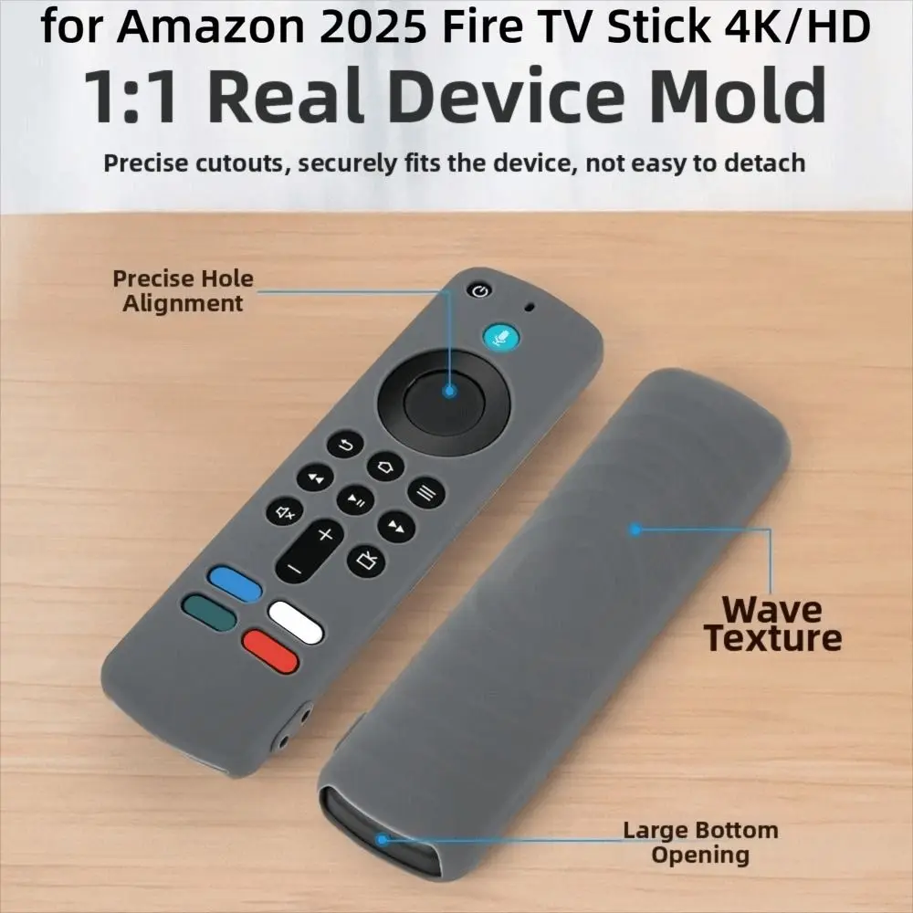 Silicone Protective Case with Lanyard Shockproof Soft Shell Protector for Amazon 2025 Fire TV Stick 4K/HD view 6