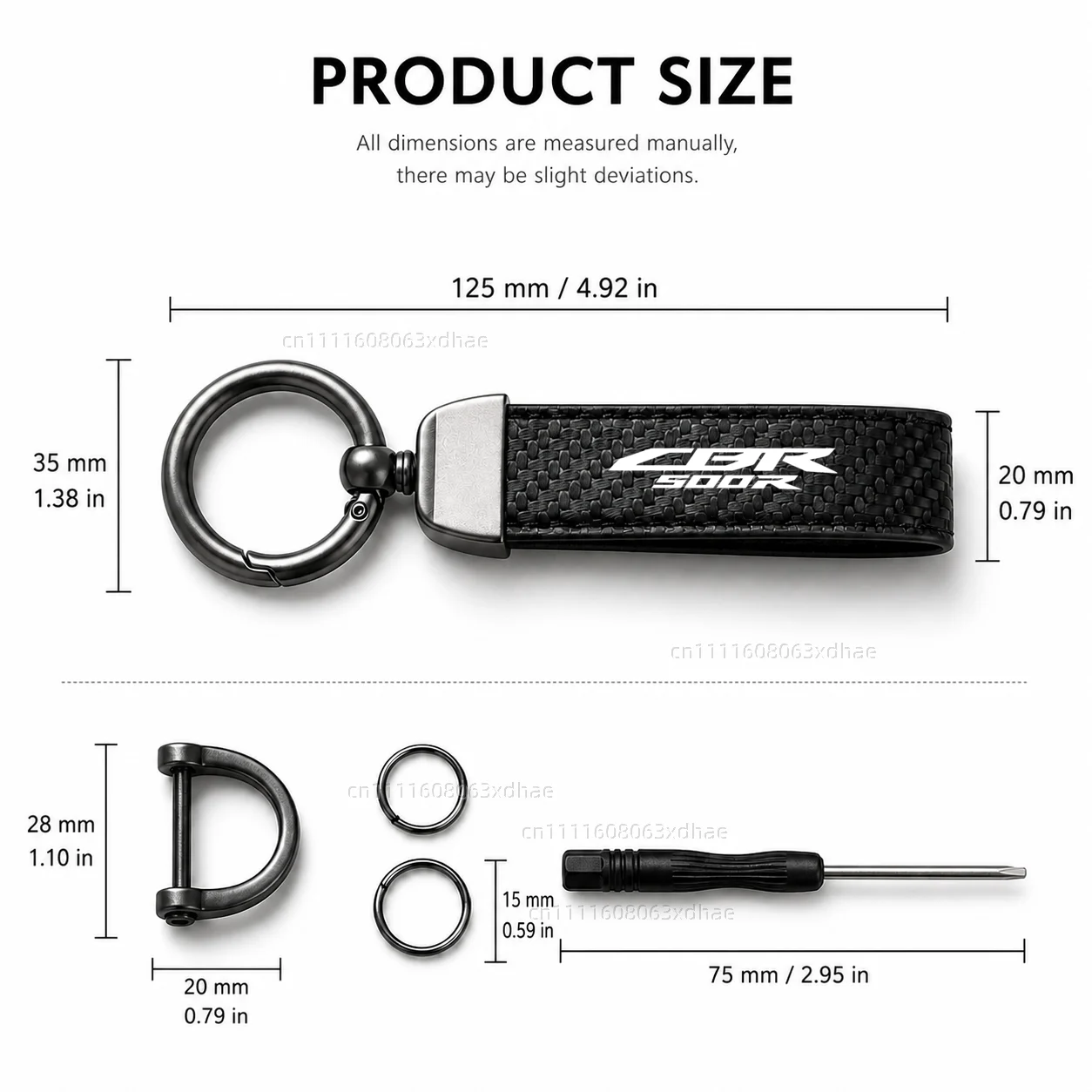 High-Grade Leather Motorcycle Keychain Holder Keyring Accessories For Honda CBR500R CBR 500R CBR 500 R 2016-2020 2021 2022
