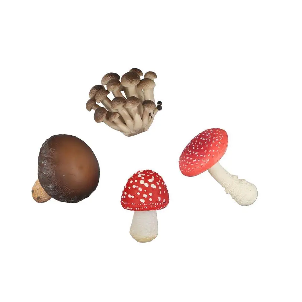 Vegetable Model Fungus Figurines Matsutake Oyste Artificial Simulation Mushroom Landscape Miniatures Plant Fungus Model