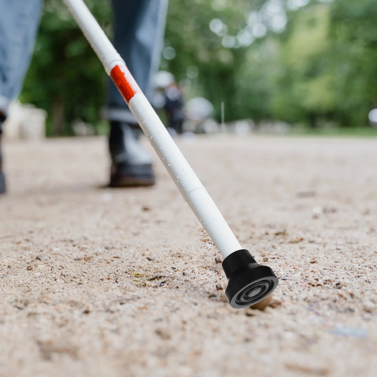 

4Pcs Crutch Tips Anti-Wear Rubber Non-Slip Cane Tips Replacement Walking Stick Pads Hiking Trekking Pole Ends Pads for Crutches