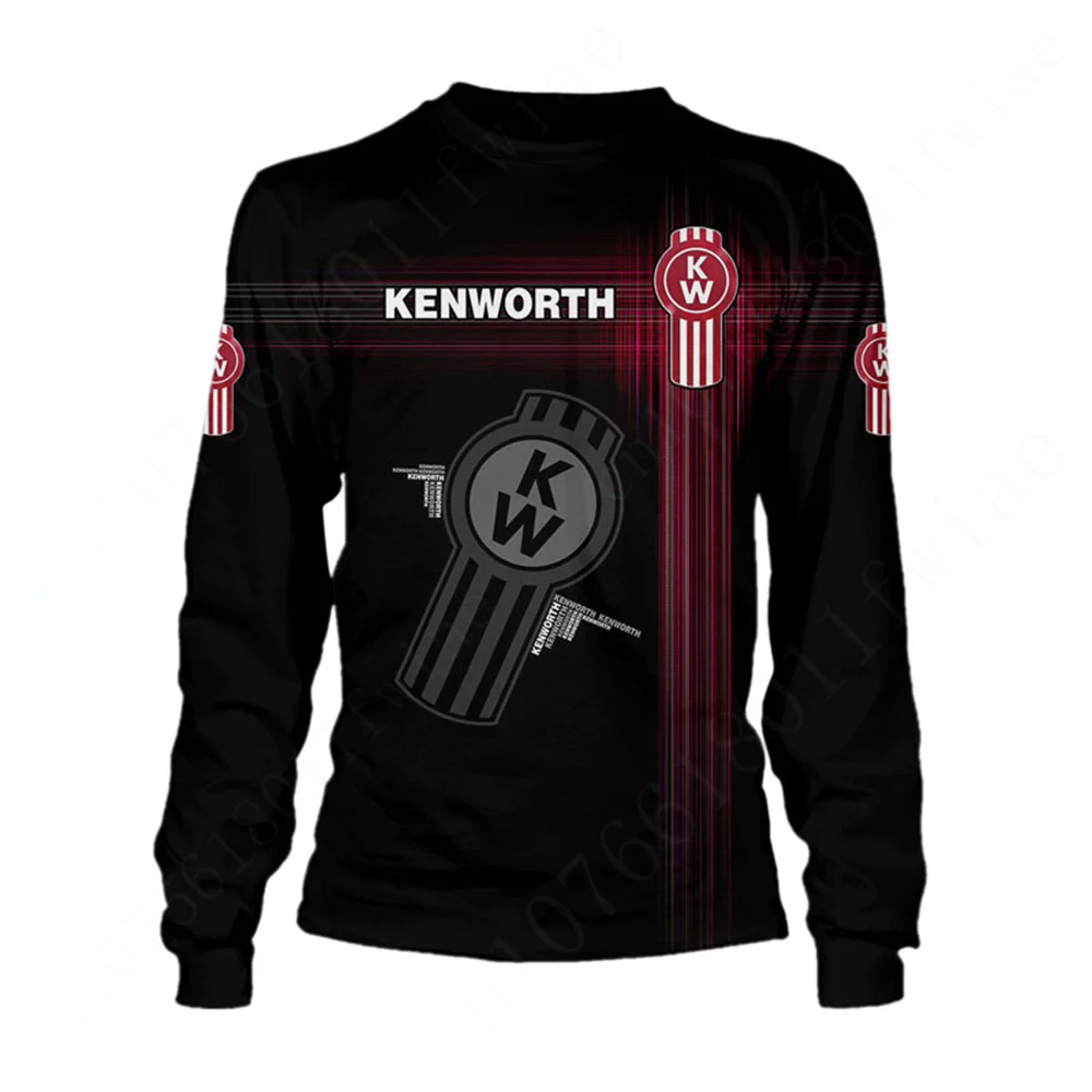 Kenworth Casual T-shirts Top Anime T Shirt For Men Women Unisex Clothing Quick Drying O Neck Long Sleeve Harajuku Sweatshirt