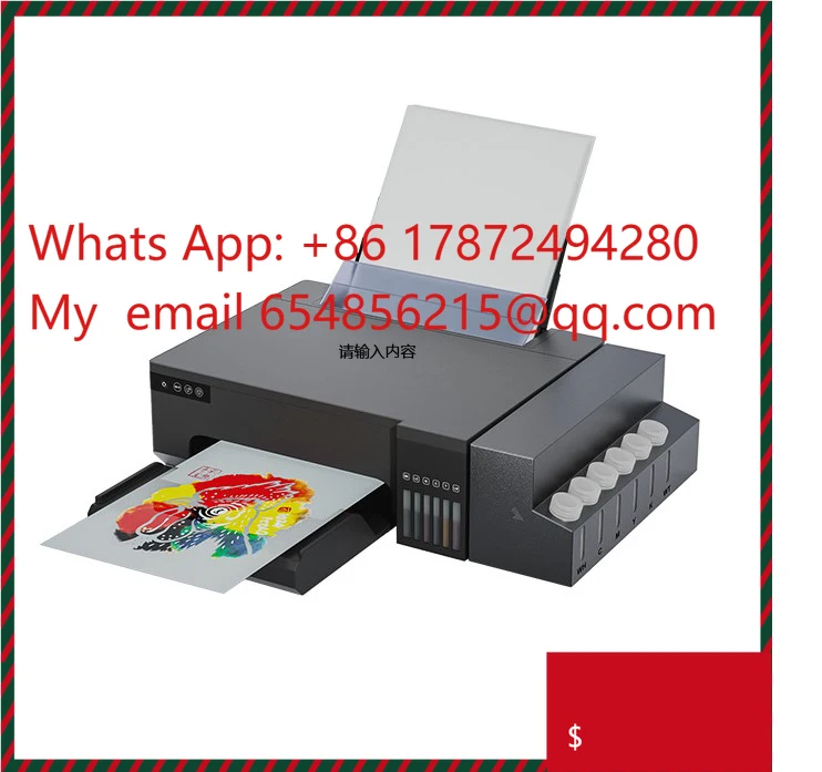 Automatic Flatbed Plate New Condition A4 L8050 DTF Digital Inkjet Heat Transfer Tshirt Printer Machine