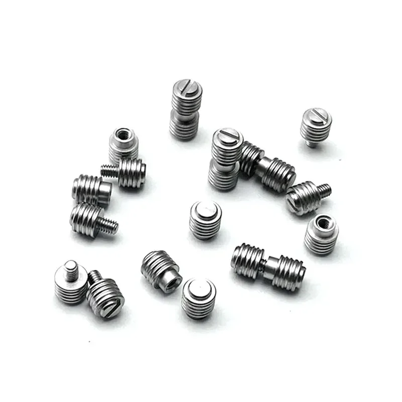 2pieces 416 Stainless Steel Push Knife Screws for DIY Folding Knife Quick Opening Screw Fastening Nut
