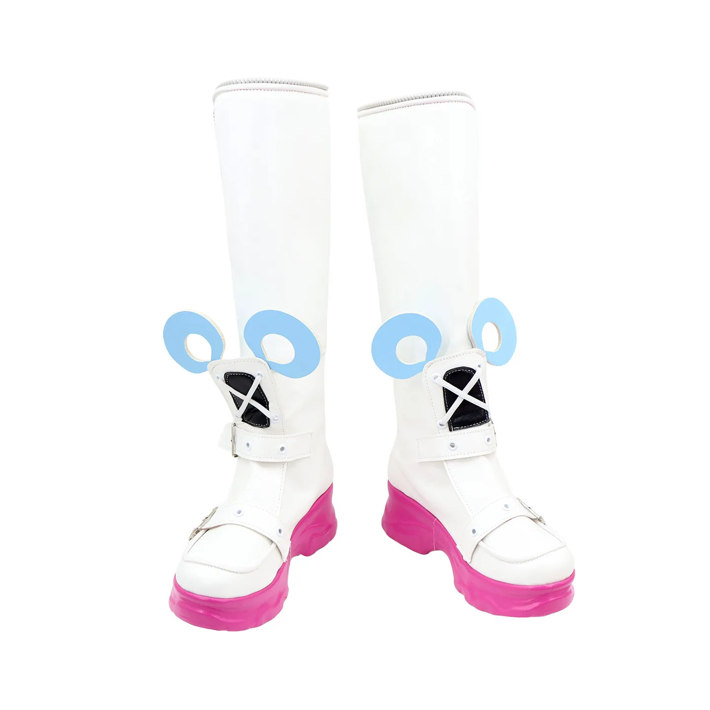 Game Neverness to Everness NTE Chiz Cosplay Shoes Customized Pink White Boots For Women Men Halloween Carnival Party Props Shoes